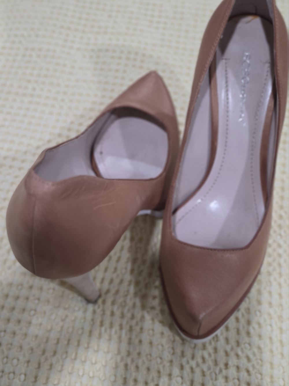 Classic Women's Pointed Toe Pumps - Nude Brown